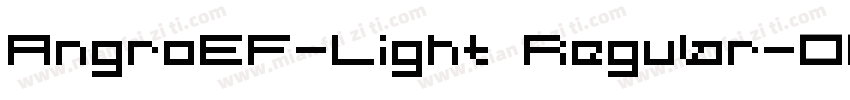 AngroEF-Light Regular字体转换